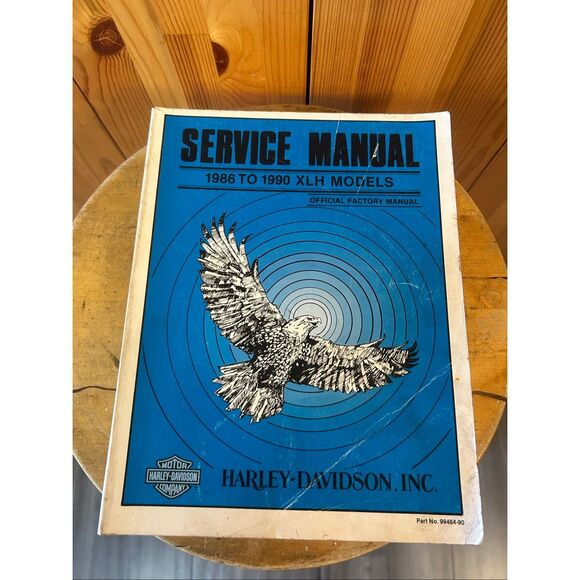 1986-1990HARLEY DAVIDSON XLH MODELS ORIGINAL FACTORY SERVICE MANUAL (5429) - Picture 1 of 8